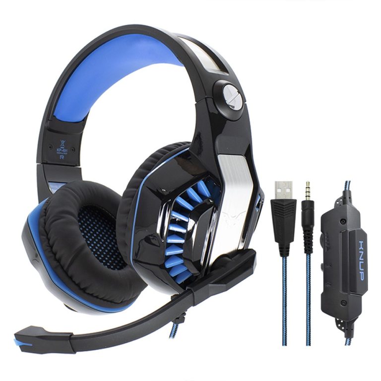 Fone De Ouvido Gamer Headset Knup Kp Led Microfone Cem