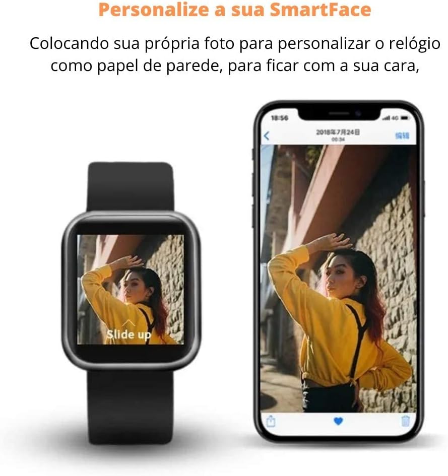 Relógio Inteligente Smartwatch Touch P80 - Cem Tecnologias