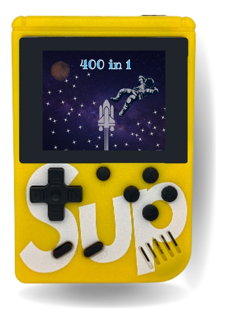 Mini Game Retrô com 400 Jogos Antigos e 1 Controle LPS-501