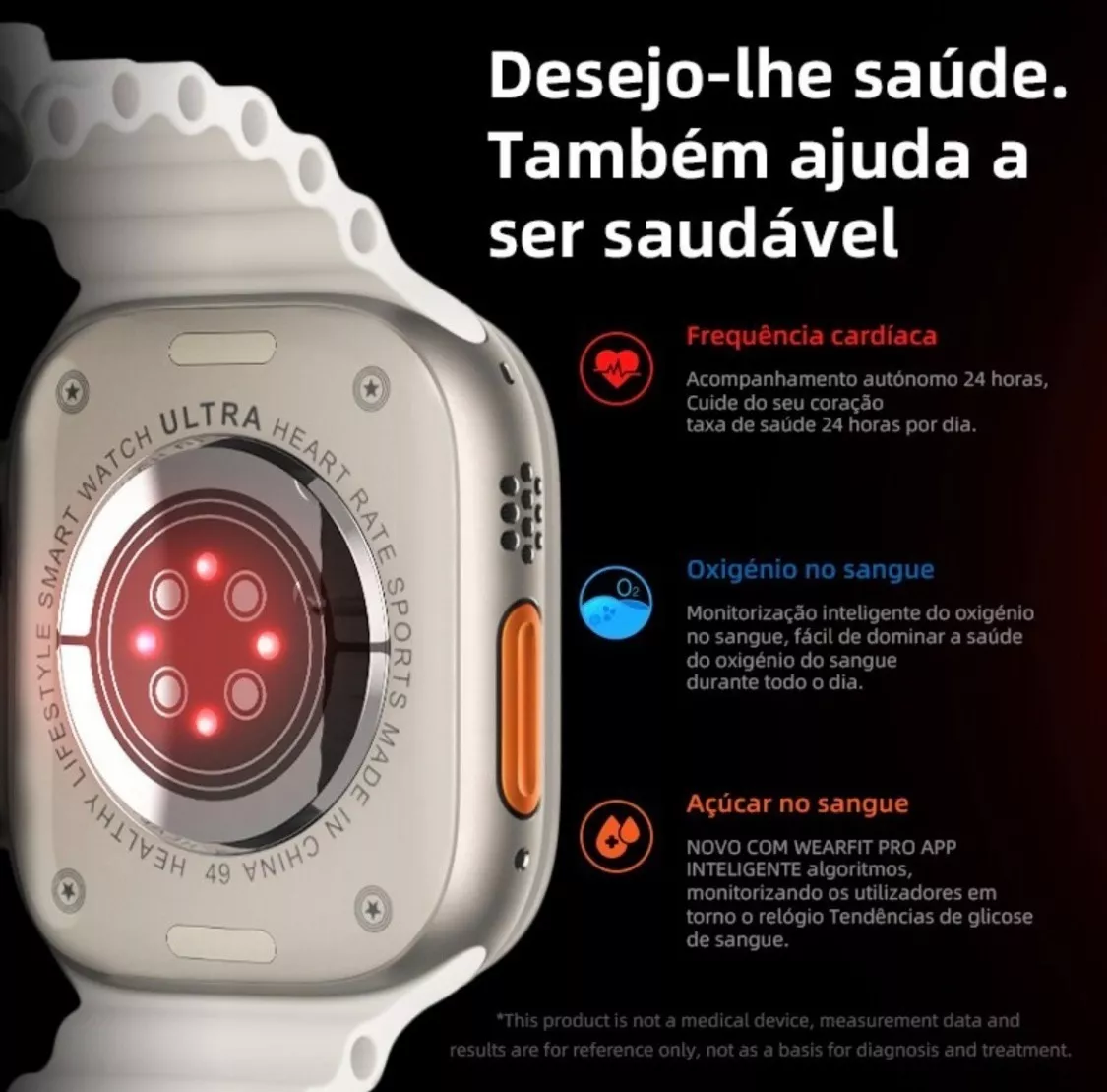 Relógio Smart Watch Ultra 8 Conectado ao Telefone