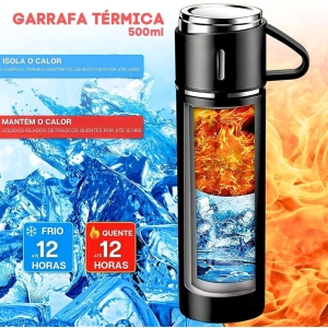 Garrafa Térmica Café Água C/sensor Temperatura Em Led