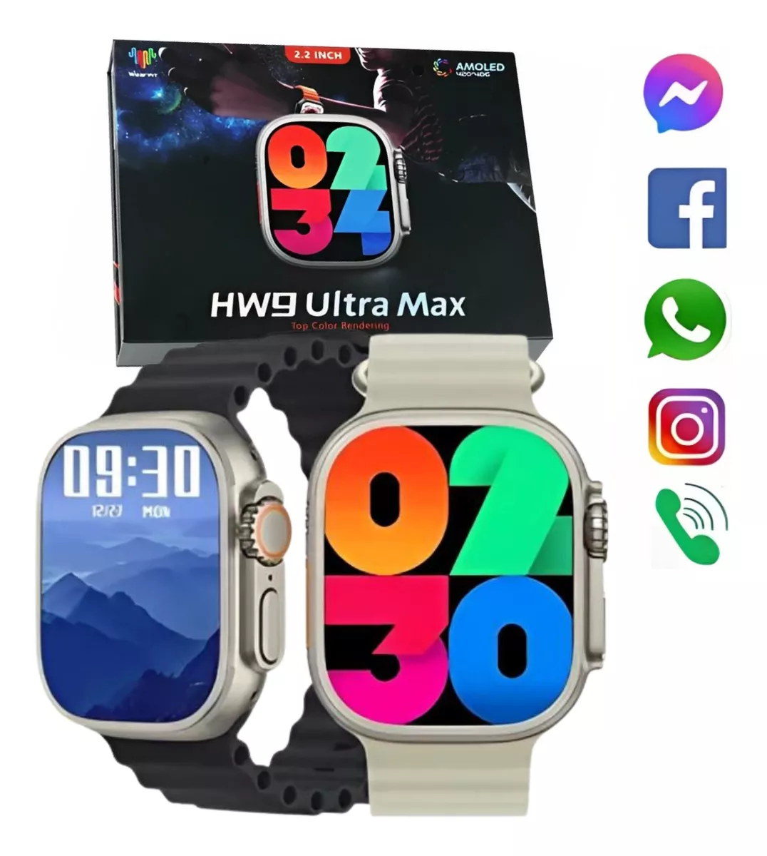 Relógio Inteligente Pro Smart Watch 9 Comando De Voz Nfc Top